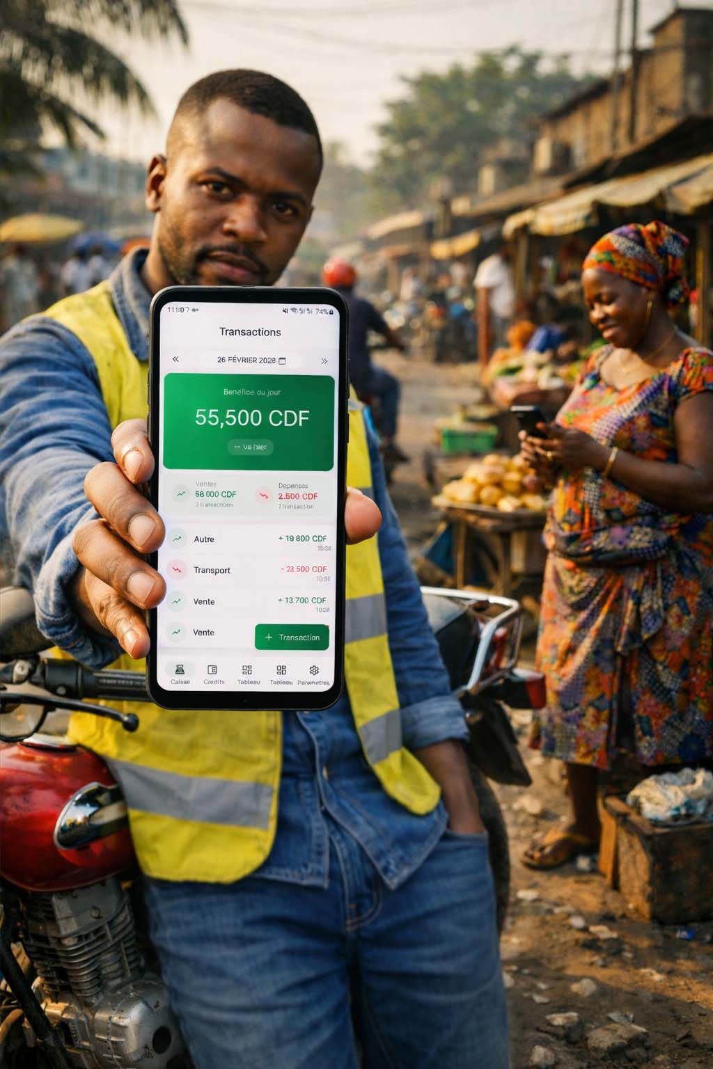 Chauffeur wewa utilisant Mosungi