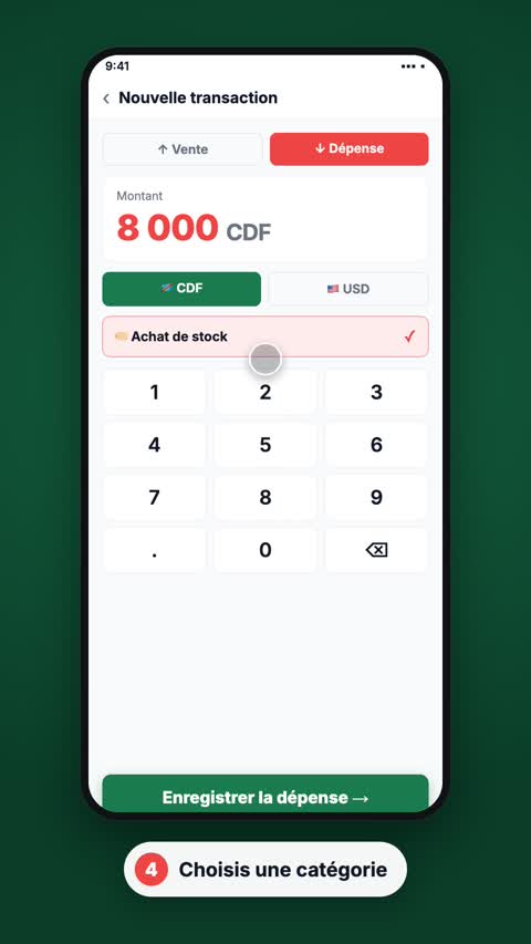 Enregistrer une dépense