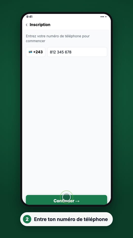 Étape 2 : Confirme par SMS
