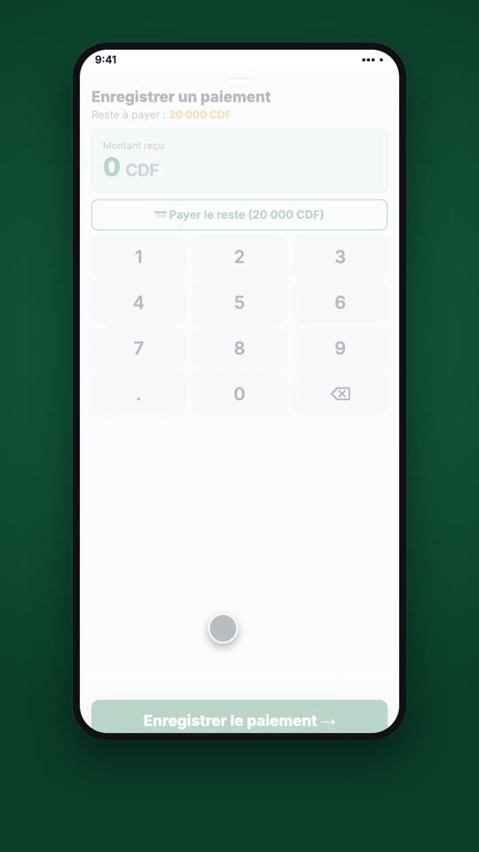Étape 2 : Enregistre un paiement